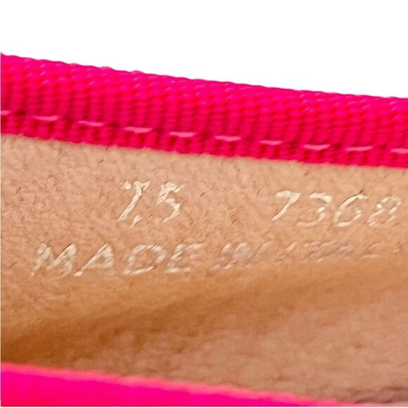 Avellini Italian Leather Elegant Suede Blue Fushia Comfort Flat Shoes Sz 7.5 NWT - Picture 10 of 12